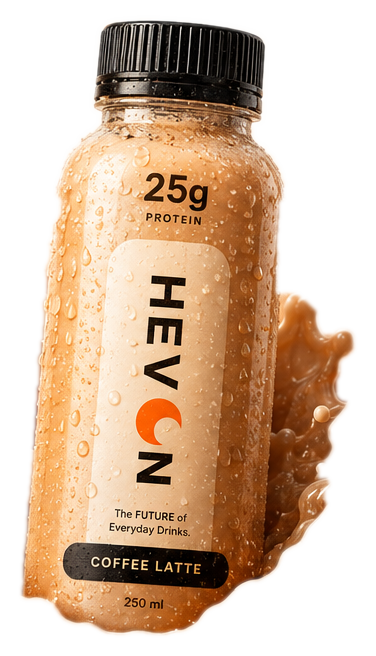 Coffee Latte HEVON protein drink concept
